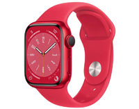 Умные часы Apple Watch Series 8 41 мм Aluminium Case (S/M), RED Sport Band