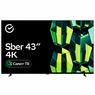 43" Телевизор 4K UHD Sber SDX-43U4124, Black